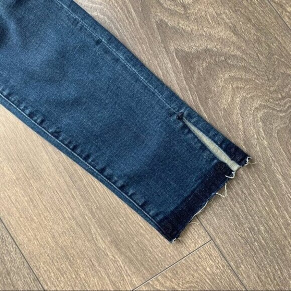 NEON BLONDE Bombshell High Rise Skinny Jeans Denim Dark Wash Distressed Size 24 - Picture 8 of 15